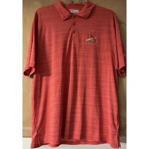 Cardinals SS Polo Genuine Merchandise True Fan Cardinals Logo 2XL‎ Red
